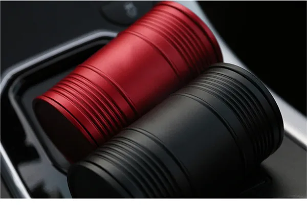 

High quality aluminum alloy Temperature Car Ashtray Portable Car Ashtray Home Office Smokeless Ashtray Cigarette Cylinder Ashtra
