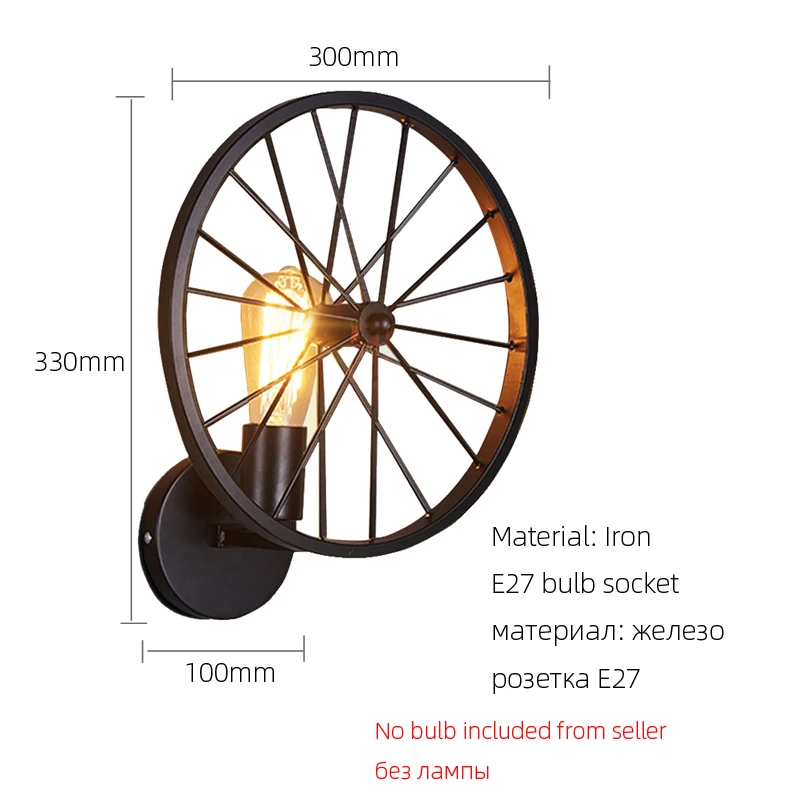 Настенная ретро-лампа в стиле лофт креативные светильники для ресторана бара
