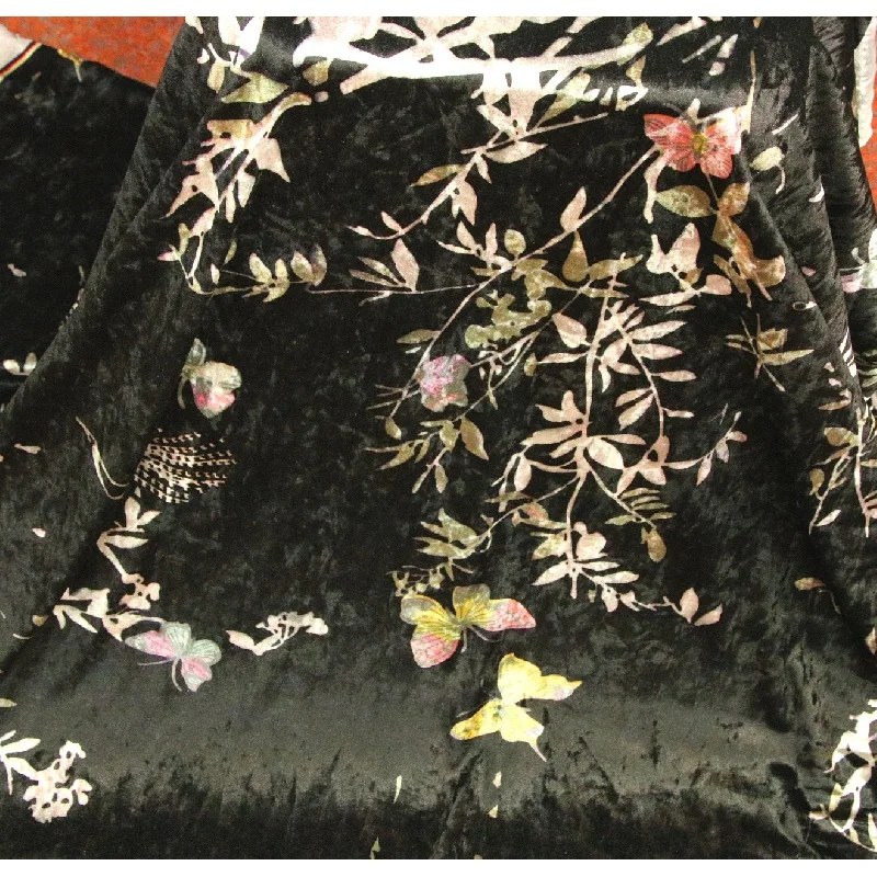 

【New Arrivals】75DGold Velvet Digital Printing Fabric Cheongsam Dress Camisole Women's Fashion Clothing FabricSF25-1-380