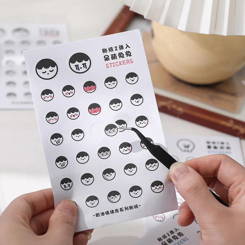 

2 Sheets Cartoon Girls Boys Animals Sticker Paper Stickers Diary Sticker Scrapbook DIY Decoration Stationery Stickers Supplies