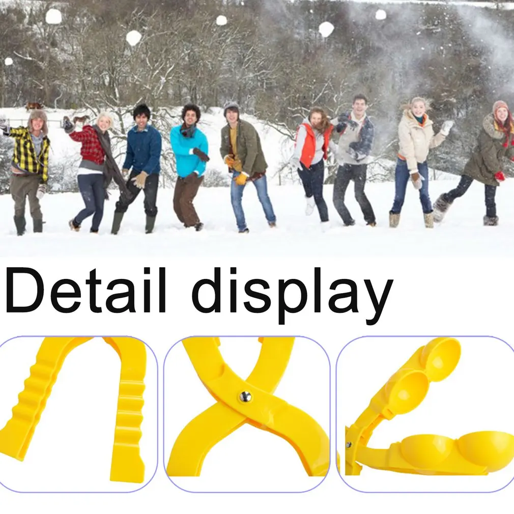 1 шт. двойной зимний уличный Снежный шар Производитель зажим ложка с зажимом