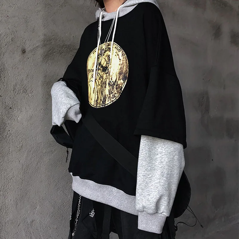 Женские толстовки толстовка с длинным рукавом и принтом Повседневная Толстовка