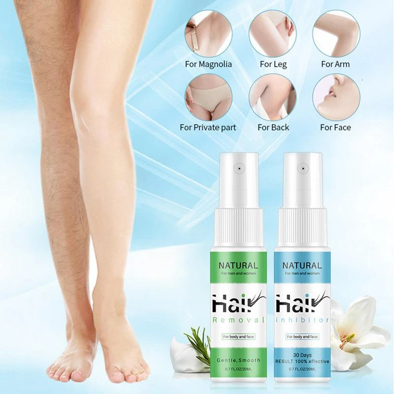 Унисекс для удаления волос ингибитор спрей эссенция безболезненная борода ноги