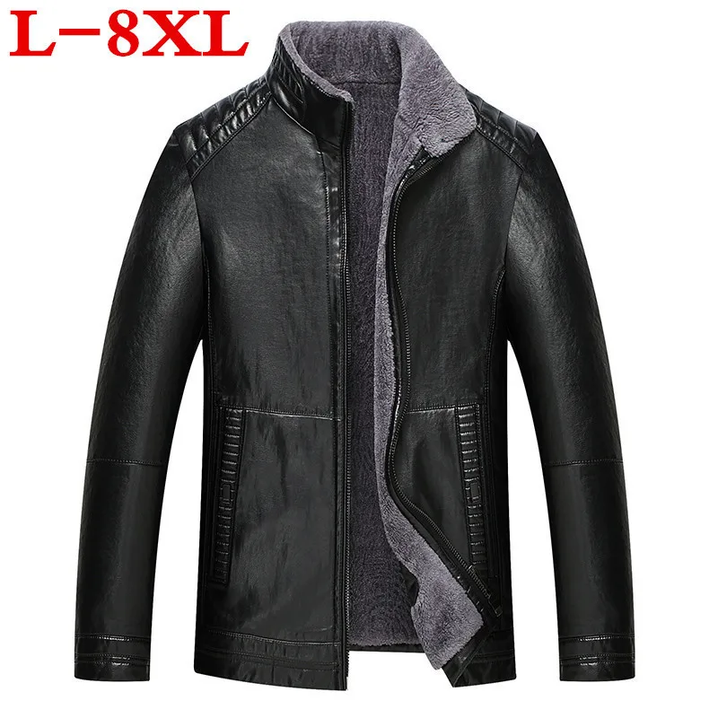 Мужская зимняя куртка из натуральной овечьей кожи с воротником стойкой|Куртки