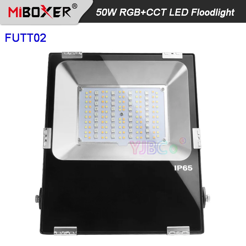 Светодиодный прожектор Miboxer переменный ток 110 220 В 50 Вт RGB + CCT водонепроницаемый IP65