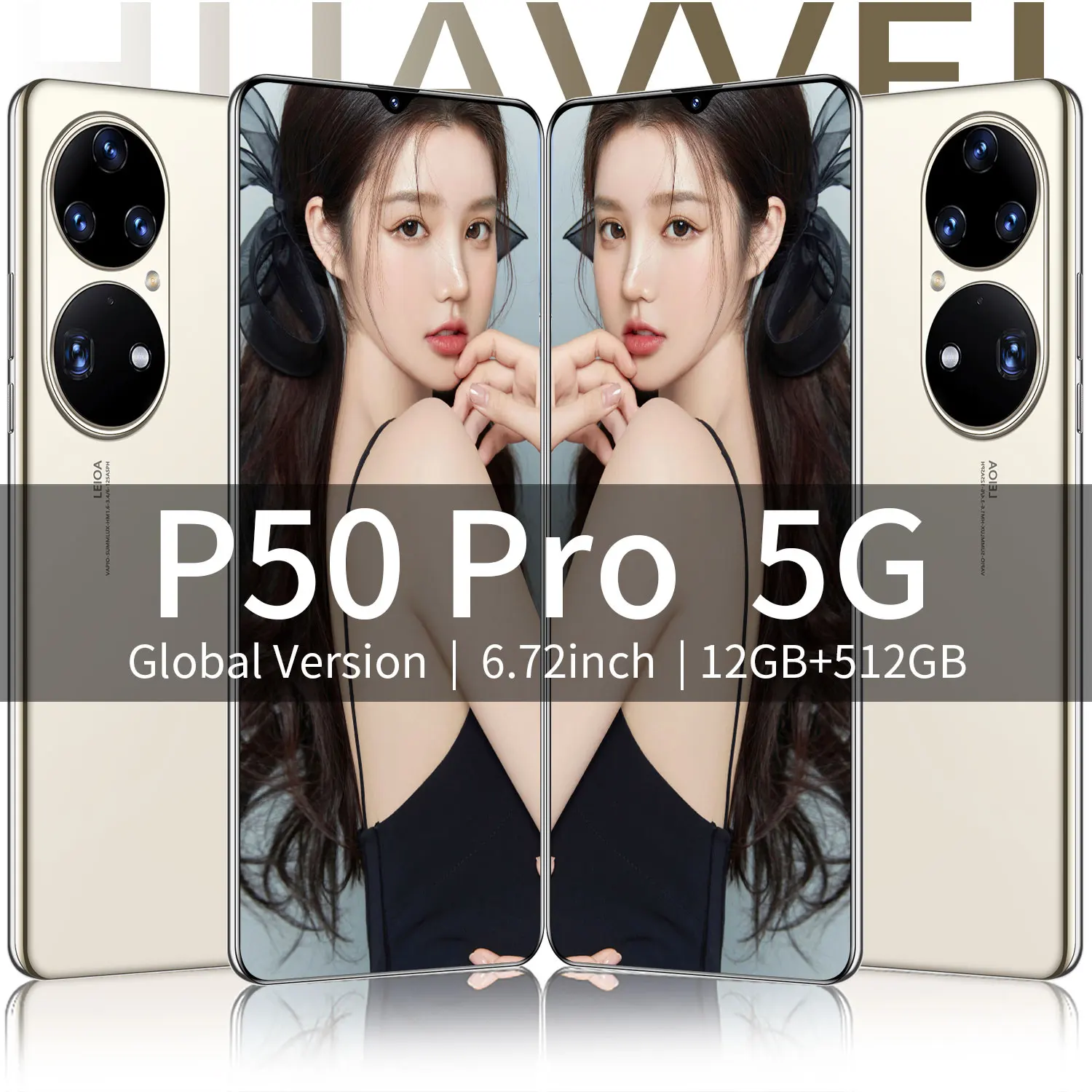 

HAUWEI P50 PRO 4G/5G Smartphone 6.72inch 16+512GB Cell Phone 16MP+32MP HD Camera 6800mAh Dual SIM Unlocked Android Mobilephone