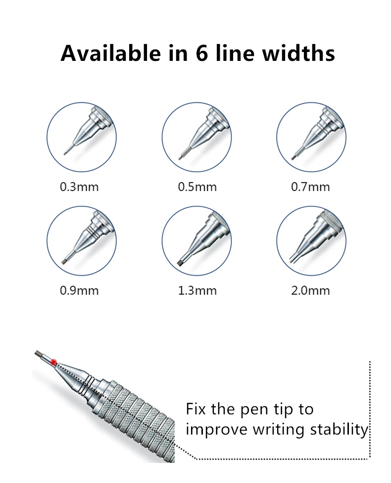 Германия STAEDTLER 925 25 механические карандаши Профессиональный разработки металлическая ручка стержень 0,3/0,5/0,7/0,9/1,3/2,0 мм