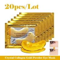 20pcs crystal collagen gold powder eye mask anti aging dark circles acne beauty patches for eye skin care korean cosmetics