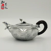 teapot handle teapot silver teapot hot water teapot 150 ml water kung fu tea set