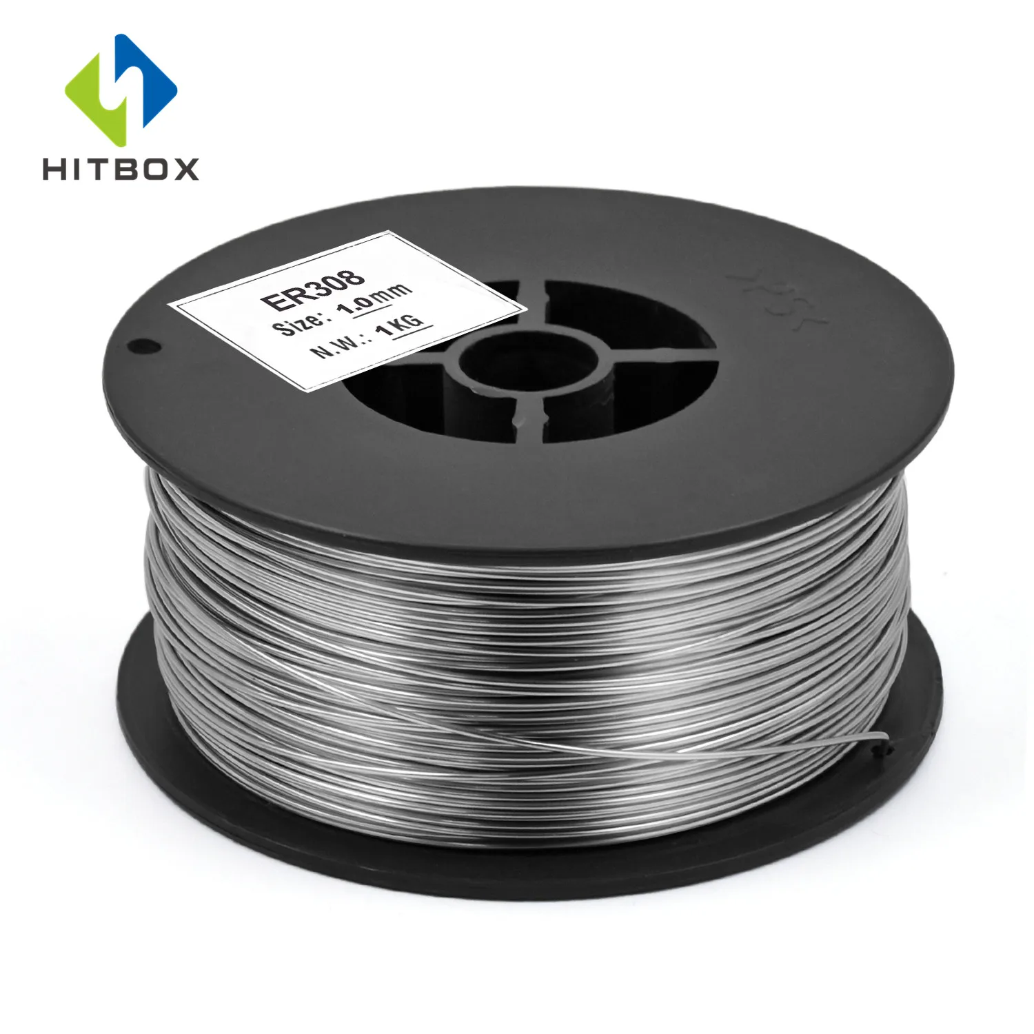 HITBOX нержавеющая сталь алюминий Mig провод сплошной провод 0,8 мм 1,0 мм газовая сварочная проволока 1 рулон нержавеющая сталь Сварочная проволока 0,5/1,0 кг