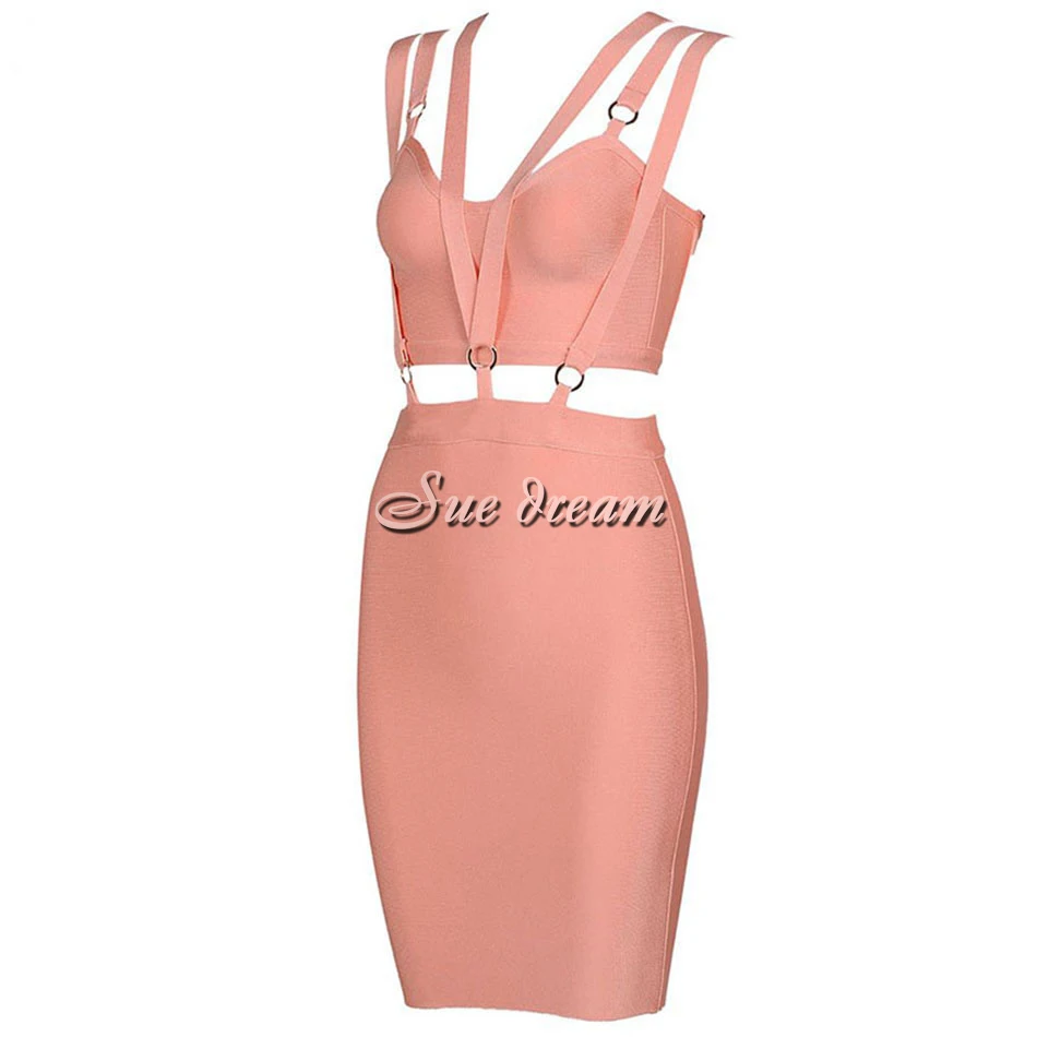 Женское Бандажное платье без рукавов с О образным вырезом элегантные вечерние