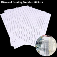 new 546 grids 5d diamond painting tools number label stickers for diamond embroidery storage box accessories tools a4 size