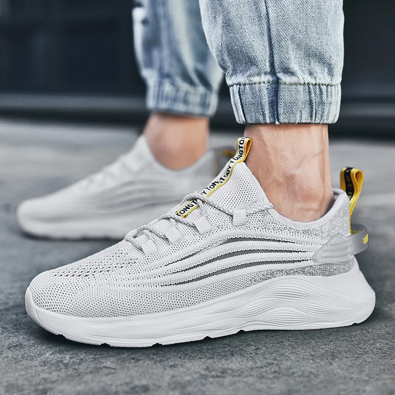 for Men sapatilhas sapatos sapato deporte Sneakers zapatos para shoes sport black summer leisure sneakers breathable on Light |