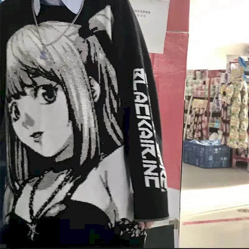 

National Graffiti Hoodies Women Sweatshirt Men Two-dimensional Animation Plus Velvet Couple Loose Top Paragraph Long Sleeves
