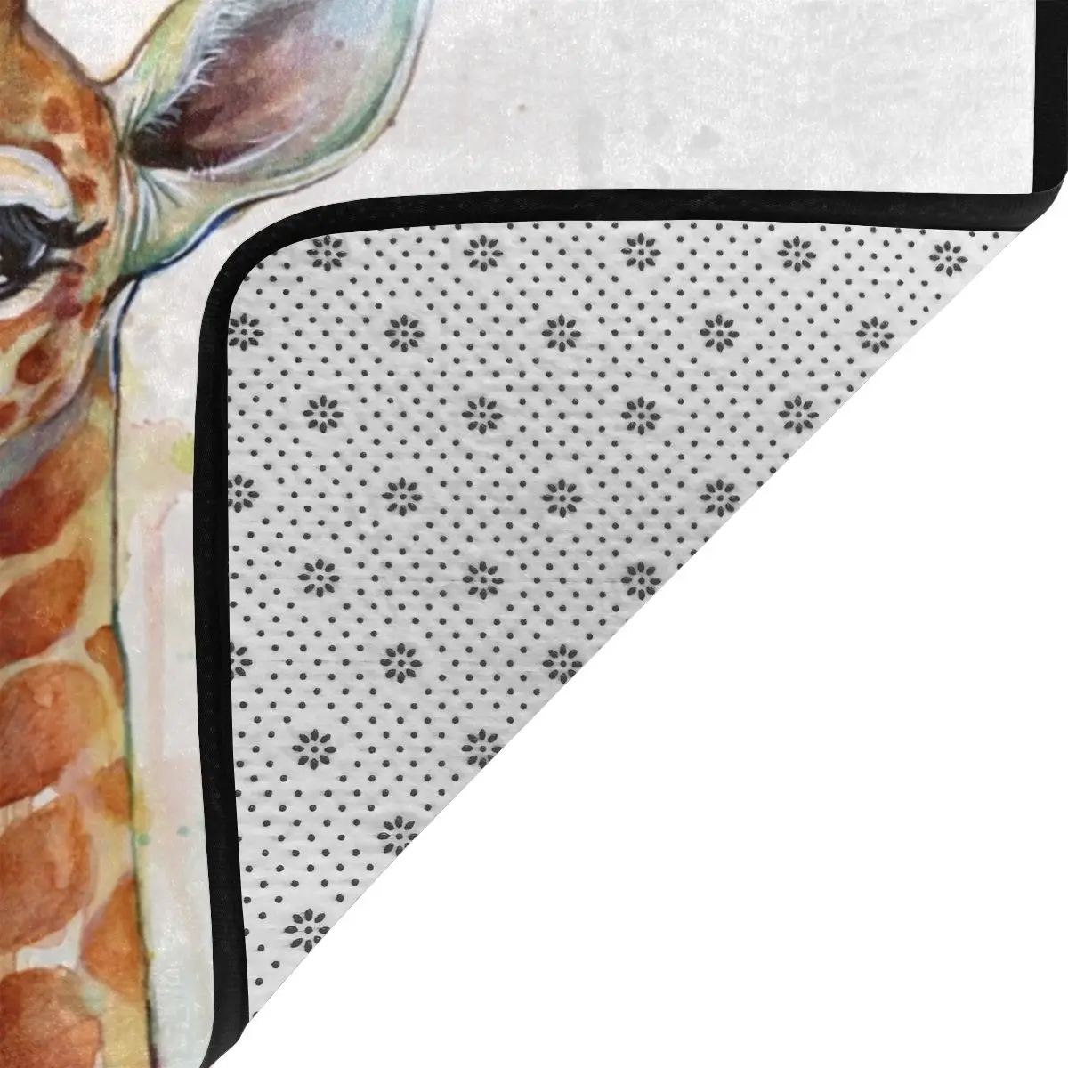 Жираф Акварельная живопись искусство Придверный коврик из полиэстера