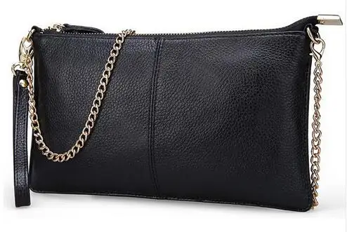 2017 Hot Sale Day Clutch Evening Bags Genuine Leather Handbags Women Purse Casual Shoulder Bag Handbag with Chains CN 906|evening bags|bag