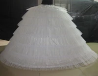 tul blanco super puffy big long enaguas 6 aros 6 tieres bola vestidos de novia crinolina mujeres adultas underskirt 120 cm