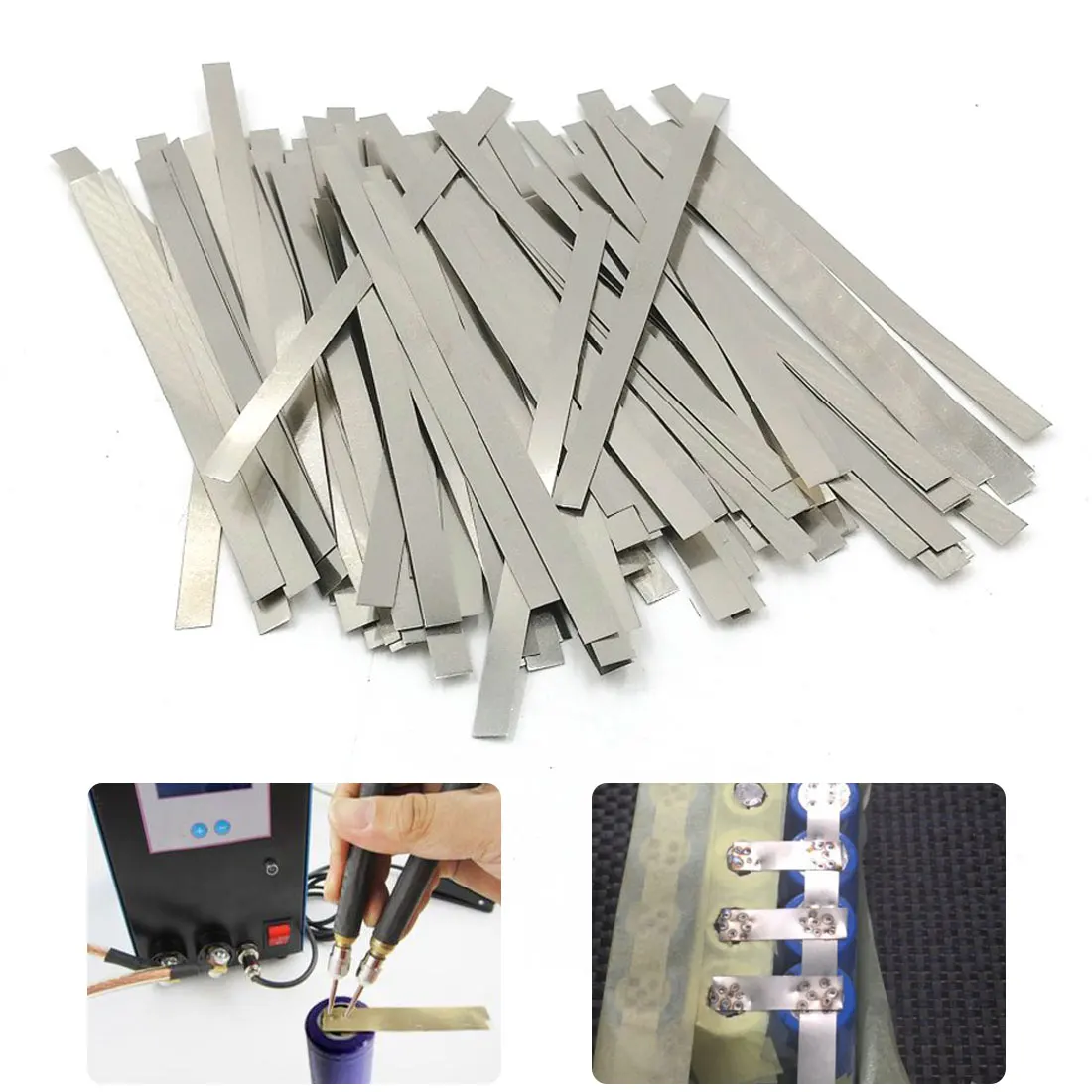 

Никелированные ленты для точечной сварки, 50 шт.