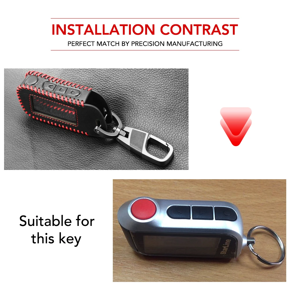 Чехол для автомобильного пульта дистанционного управления кожаный Starline A39 A36 A63 A93