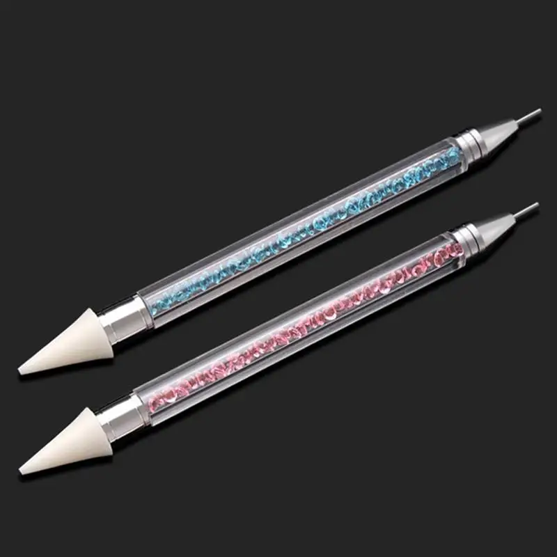 2 шт. стразы инструмент для раскрашивания сделай сам двухсторонние выбора ногтей