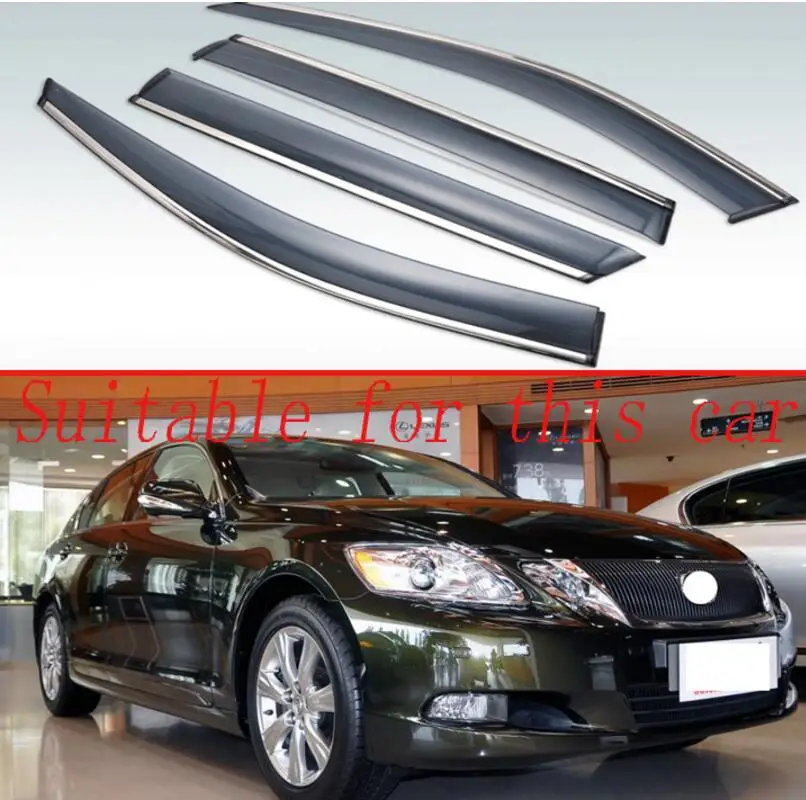 Для Lexus GS-clase GS300 GS350 GS430 2006 2007 2008-2011 пластик внешний козырек вентиляционные Шторы