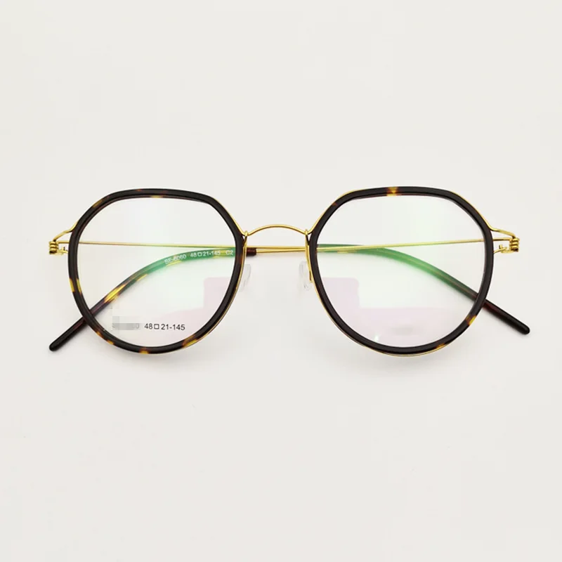 

Ultralight Glasses Frame Women's Eyewear Notched Retro Round Optical Prescription Acetate Circle Men Brand Handmade Eyeglasses