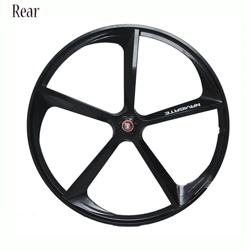 Magnesium Alloy Bike wheel 700C Wheel 5 Spokes Fixie Bicycle rim Front Rear Fixed Gear Rims Cycling Accessories | Спорт и