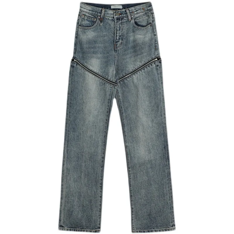 Женские съемные джинсовые брюки модные летние шорты Y2K синие офисные прямые