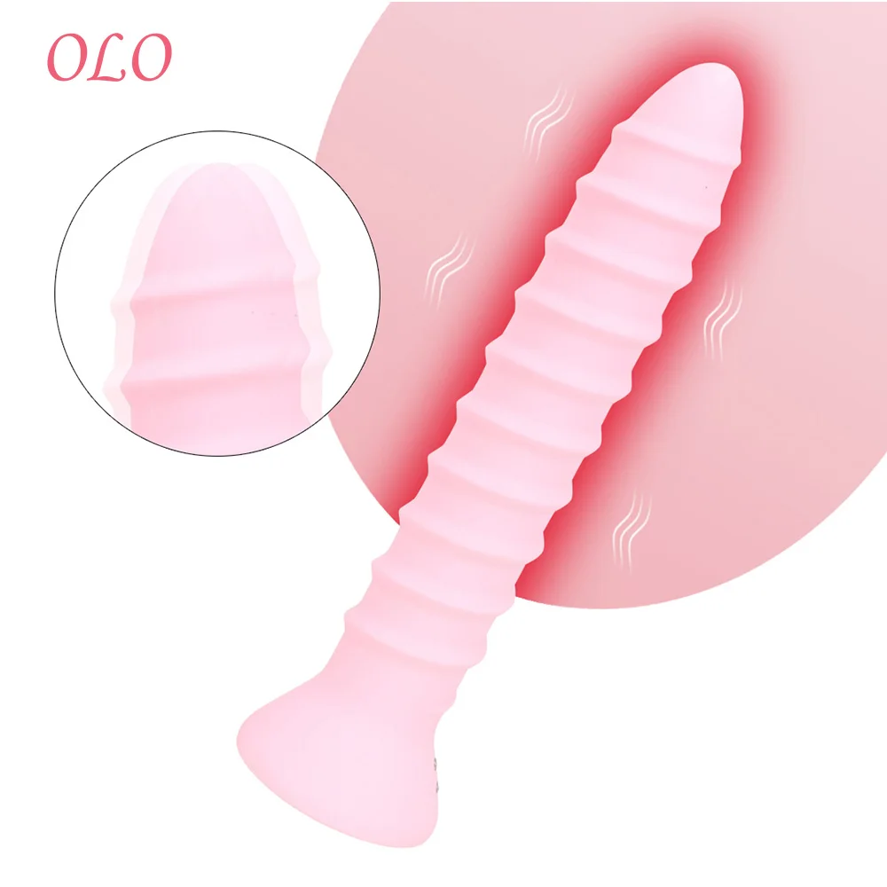 Оло 7/8 дюймов Вибратор в форме винта силиконовый клитор стимулятор точки G