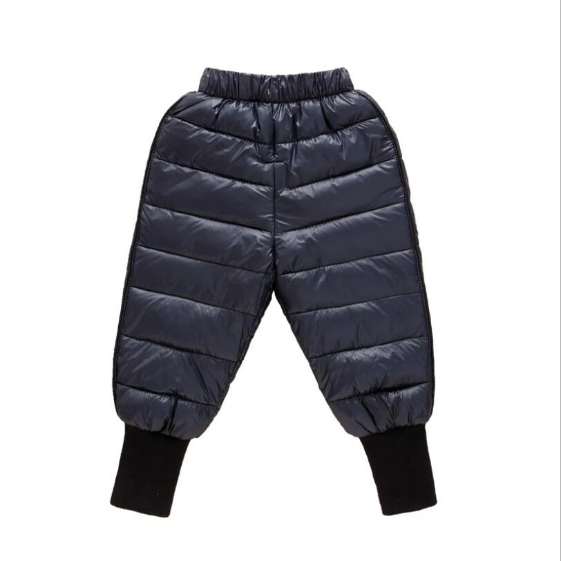 Штаны для маленьких мальчиков и девочек Теплые зимние штаны детей из плотной