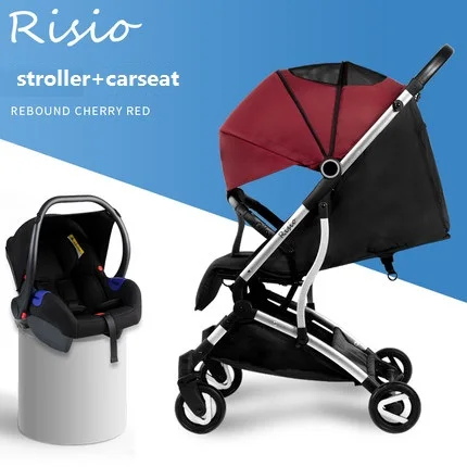 Складной светильник Risio, детская коляска, детская коляска на самолете, детская коляска, коляска, корзина для новорожденных - Цвет: red set