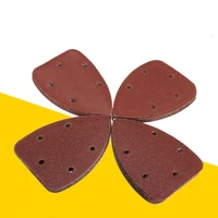 40 pcs 140mm 90mm triangle sandpaper 60 240 grits for surface treatment of wooden furniture metal polishing and car pol
