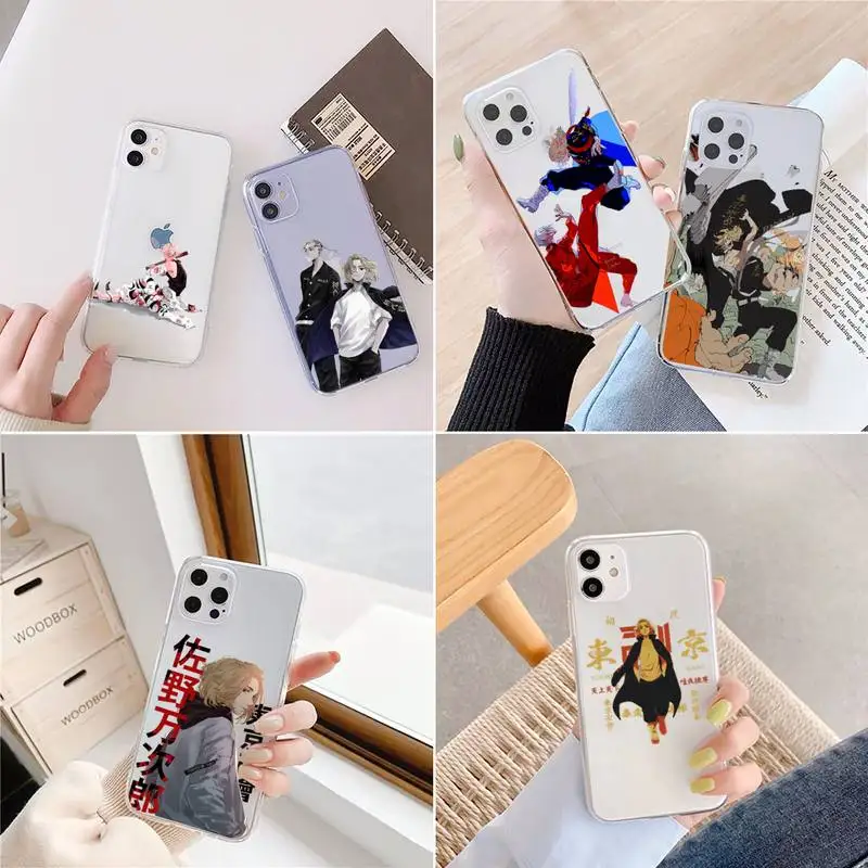 

Tokyo Revengers Phone Case For iphone 12 11 mini x xs xr pro max 8 7 6s 6 5 5s 5c se plus Transparent soft