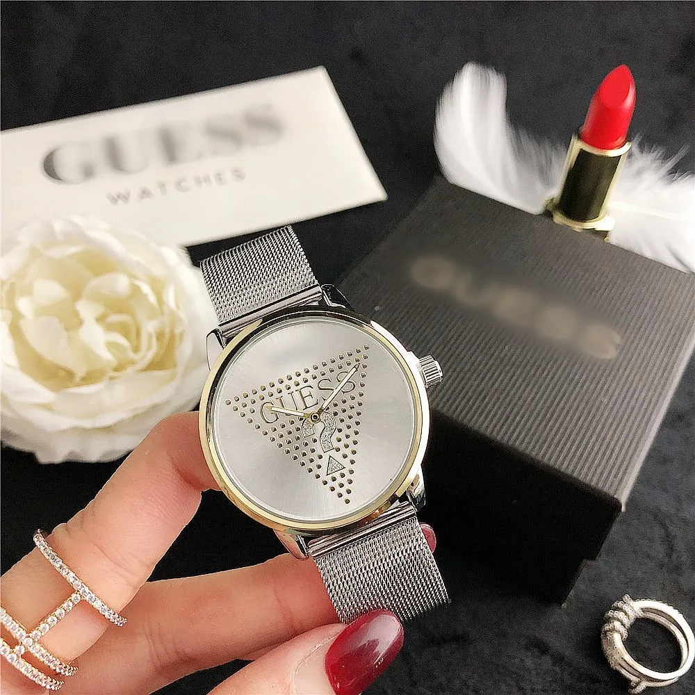 

2021 New Trend Steel Belt Multi -Color Student White Collar Time Wear Goddess Quartz Watch
