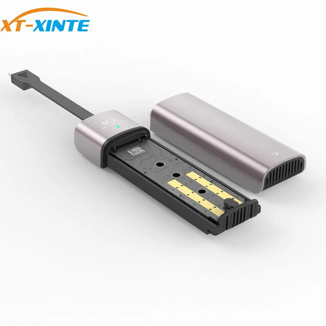 XT-XINTE M.2 PCIe SSD Корпус чехол Type-C 3 1 GEN2 10 Гбит/с коробка для жесткого диска внешний