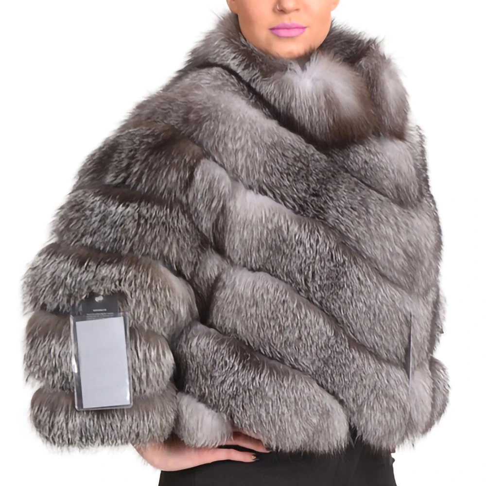 Женская меховая куртка с меховым воротником толстая теплая из натурального меха