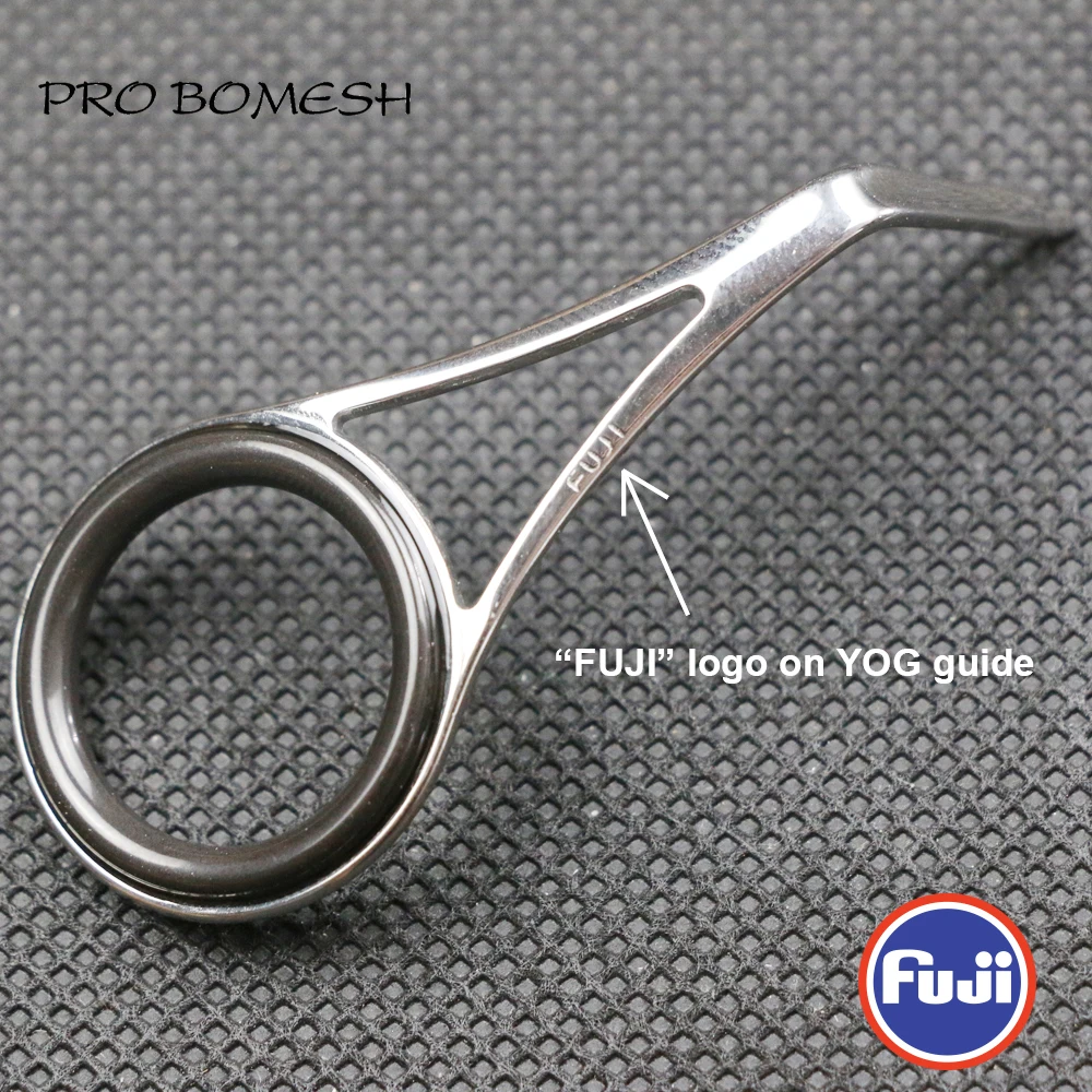 PRO BOMESH FUJI Guide и Топ 8 шт. набор YOG LOG Guide FOT Топ спиннинговая направляющая набор стержень строительный компонент ремонт Удочка DIY аксессуар