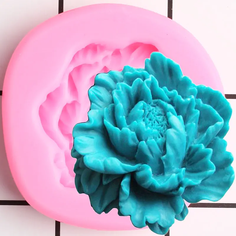 Форма для силиконовые формы в виде цветка пионов помадки инструменты украшения