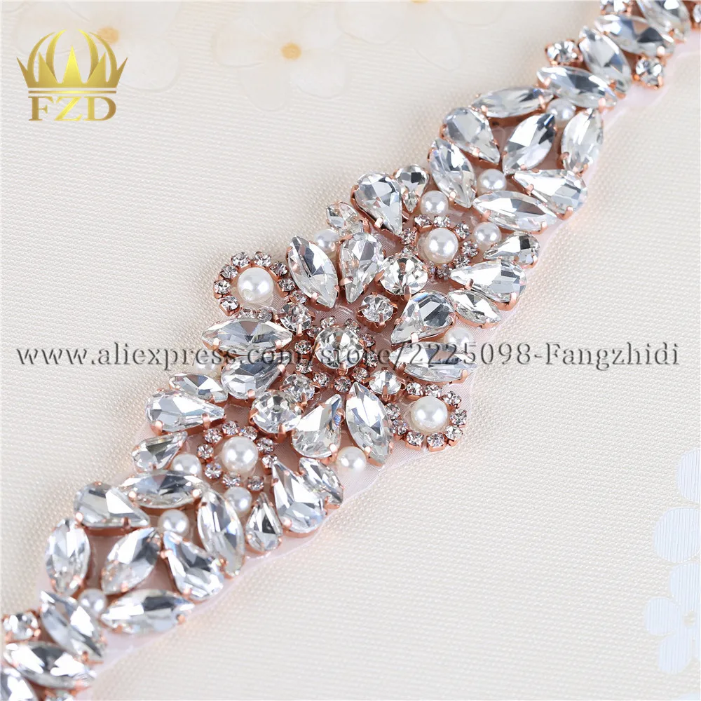 FZD 10 ярдов Новые камни ручной работы горячей фиксации для шитья из розового