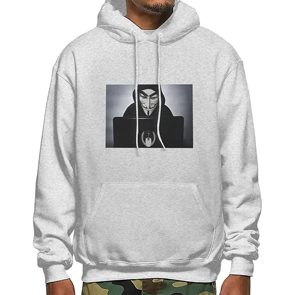 

Мужской классический пуловер V-значит вендетта на шнурке с карманами, толстовка с капюшоном