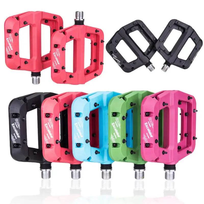 

1 Pair ZTTO Flat Bike Pedals MTB Nylon Ultralight Non-Slip Alloy Mountain Wide Platform Big Foot Plastic Bike Accessories Part