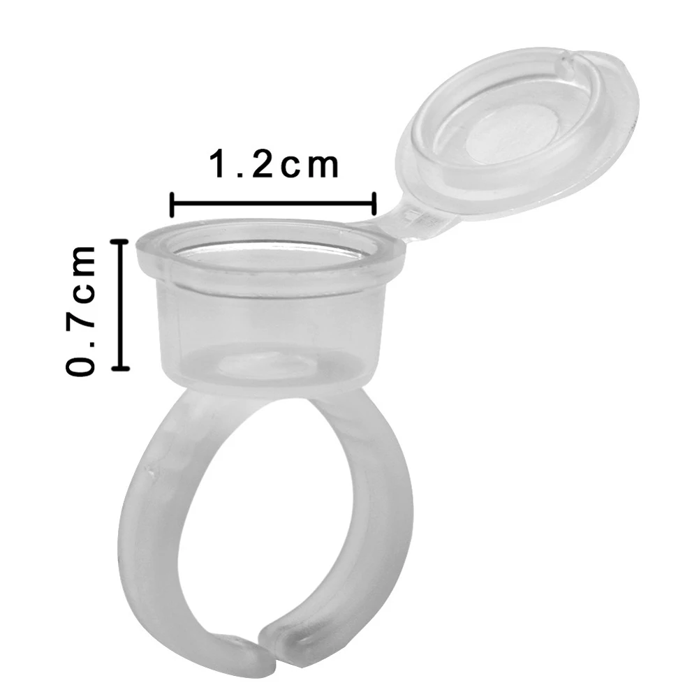 10 шт./партия чернил для татуажа клей чашки кольцо держатель на палец мобильного