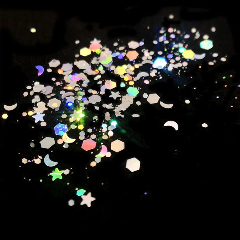 5G смешанный макияж для глаз ногтей блестящий порошок блестки хромового пигмента