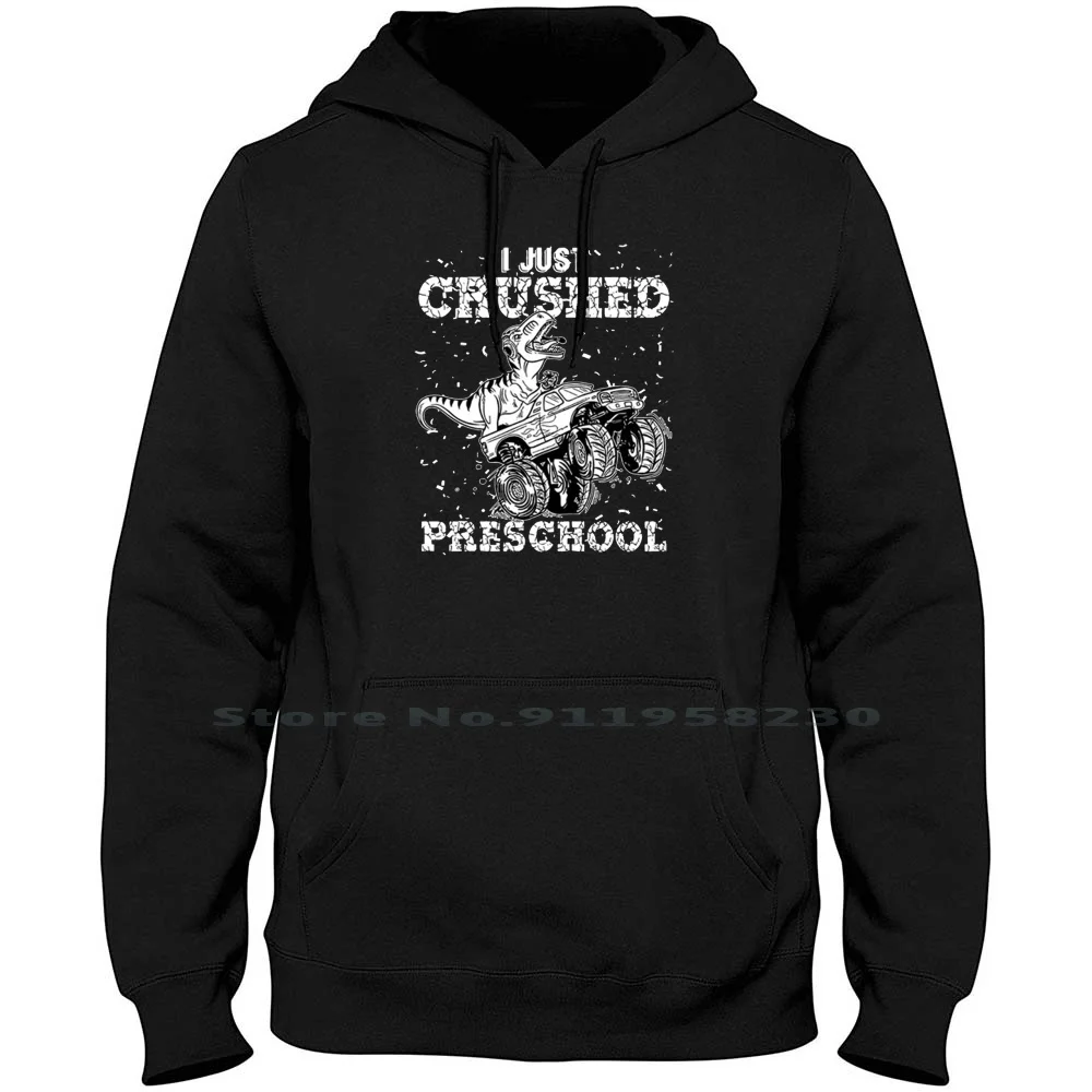 

Kids I Just Crushed Preschool Dinosaur T Rex Gaming Monster Truck Hoodie Sweater Cotton Monster Truck Preschool Dinosaur Monster
