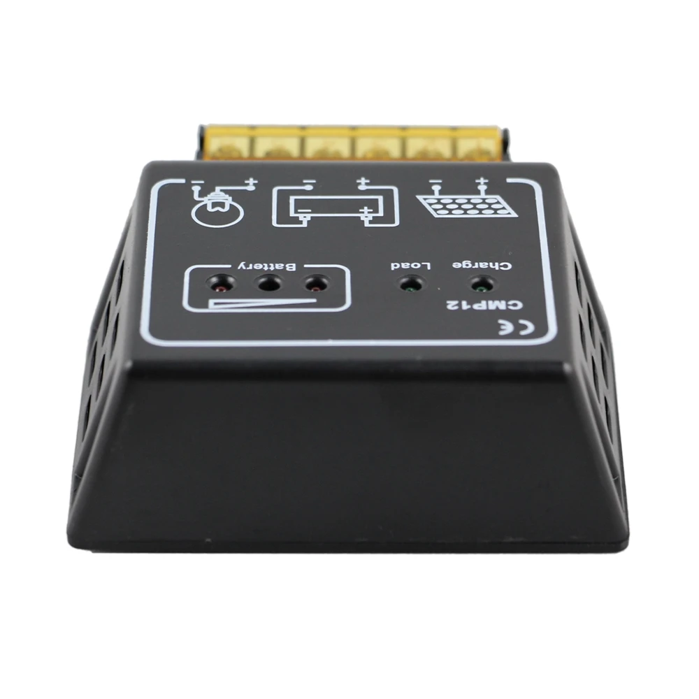 Контроллер заряда солнечной батареи PowMr CMP12 PWM 12 В 24 автоматический регулятор для