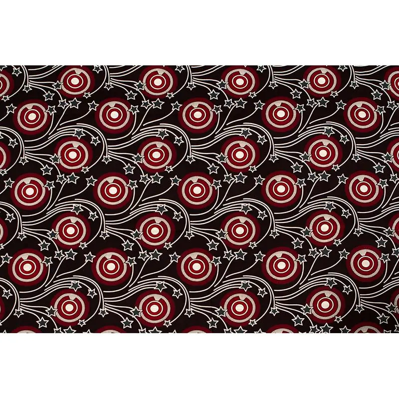African Fabric 100% Cotton Star Print les pagnes Pagnes Real Wax 6Yard | Аксессуары для одежды