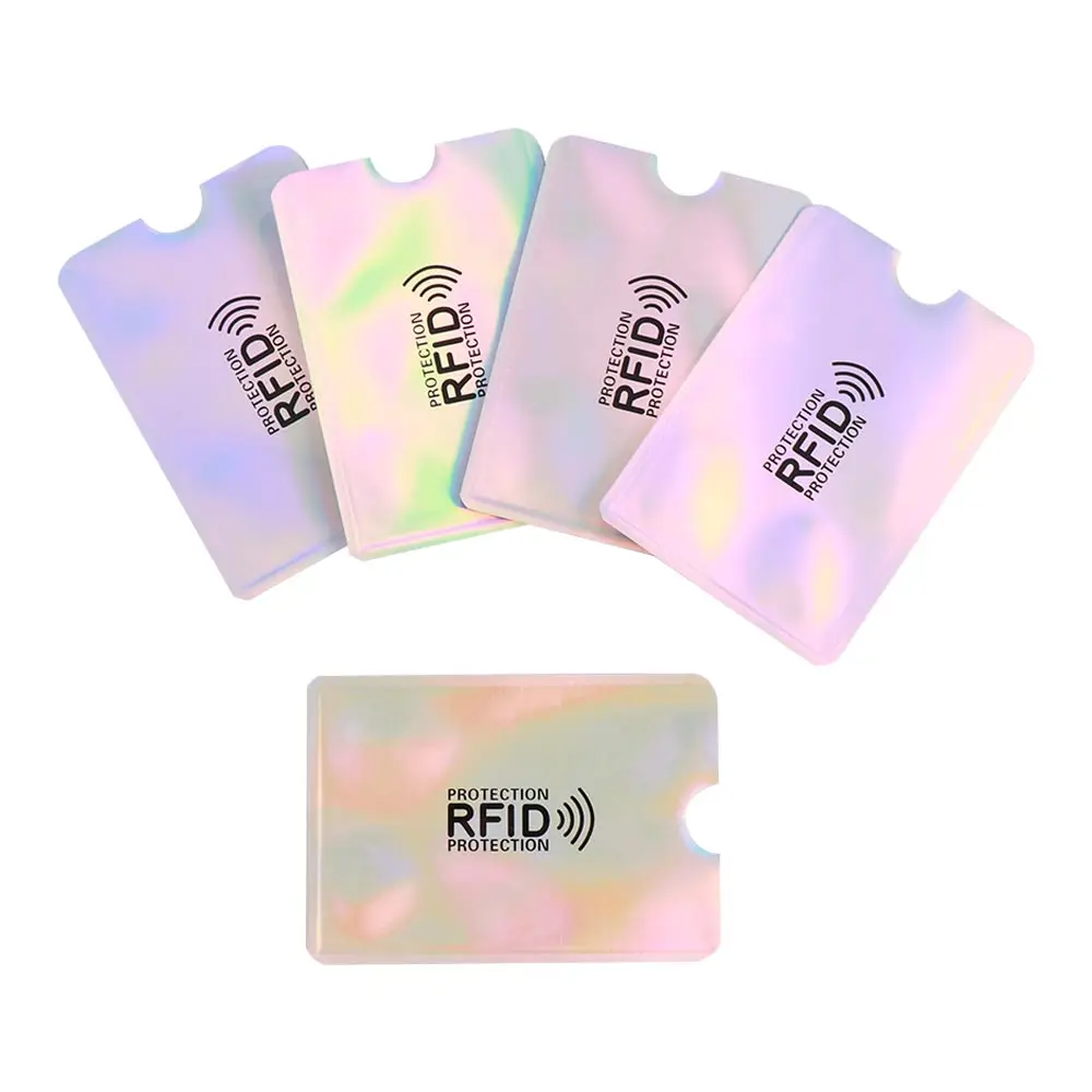 5PCS/Pack Anti Rfid Blocking Reader Lock Card Holder ID Bank Case Smart Anti-theft Credit Protection Aluminium | Багаж и сумки
