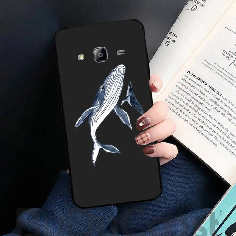 

Cute blue whale killer whale cartoon Phone Case For Samsung galaxy S 7 8 9 10 20 edge A 6 10 20 30 50 51 52 70 note plus