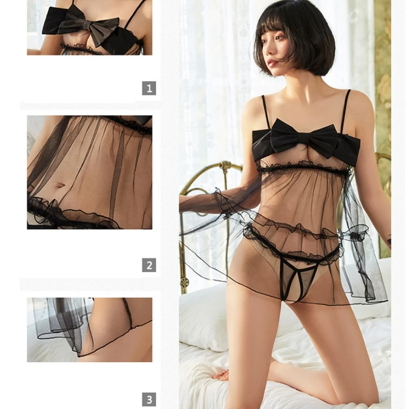 

Women Exotic Nightwear Sets Sleepwear Lace Lingerie Set Sexy Nightdress for Ladies Suspender Backless Bodysuits Sexy Clothes