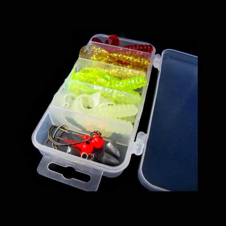 51 шт./лот 5 см Джеркбейт силиконовая приманка в виде рыбы лилихона Мягкая червя